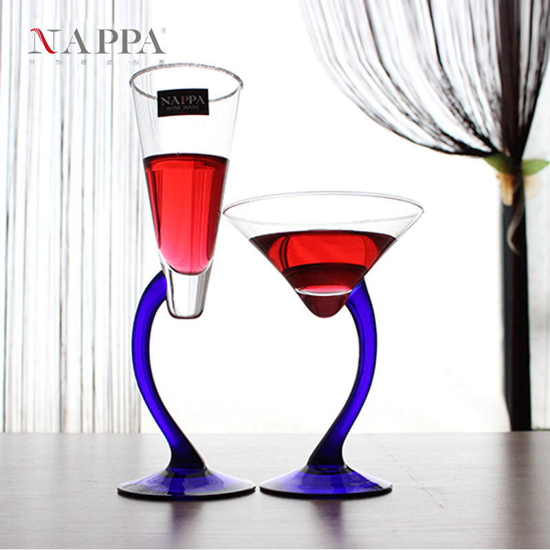 NAPPA鸡尾酒杯香槟杯 欧式创意异形水晶玻璃高脚红酒杯洋酒