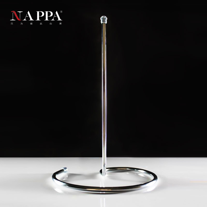 NAPPA醒酒器支架 红酒醒酒器干燥架 不锈钢醒酒器倒置架木质底盘