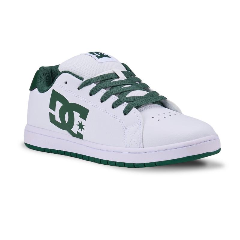 DC SHOES男士滑板鞋耐磨舒适防滑透气白色绿色合成革橡胶底
