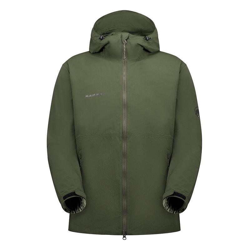 代购Mammut男士冲锋衣防风拨水可调节户外风衣连帽长袖防风外套