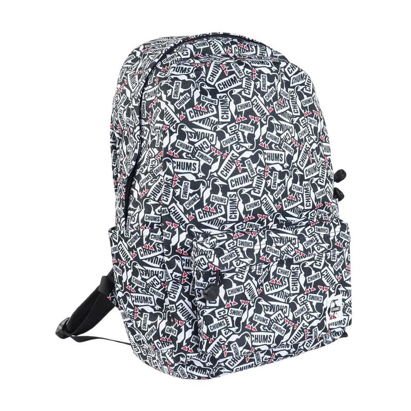 代购CHUMS男女双肩包A4收纳侧边水瓶袋前袋拉链设计内部小物隔层