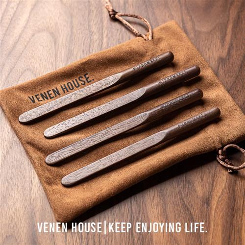 小资黑胡桃木咖啡搅拌棒榉木原木工艺精致圆润高端搅拌棒