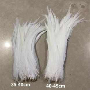 手工diy羽毛白色公鸡尾羽毛大羽毛长羽毛长鸡尾毛舞台演出道具