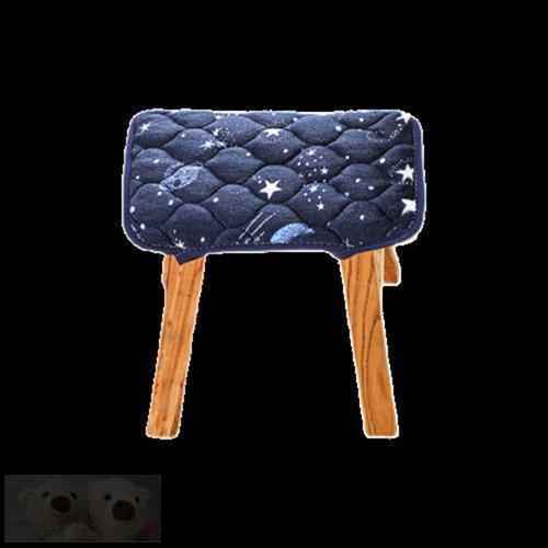 毛绒小板凳垫学生换鞋凳矮凳垫子防滑座垫子凳子长方形坐垫屁股垫
