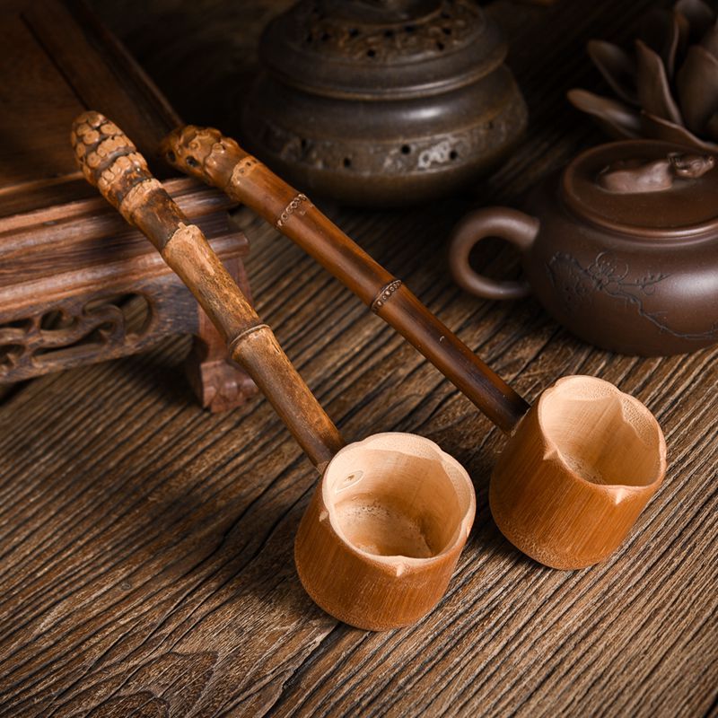 竹制酒提子打酒勺酒吊子竹漏斗舀酒勺子打水瓢盛酒器水勺打酒勺子