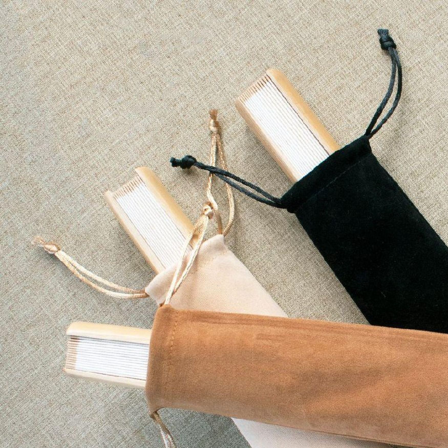 扇套7 8 9.5 10 十 寸收纳扇子的包装黑色绒布折扇拉绳袋