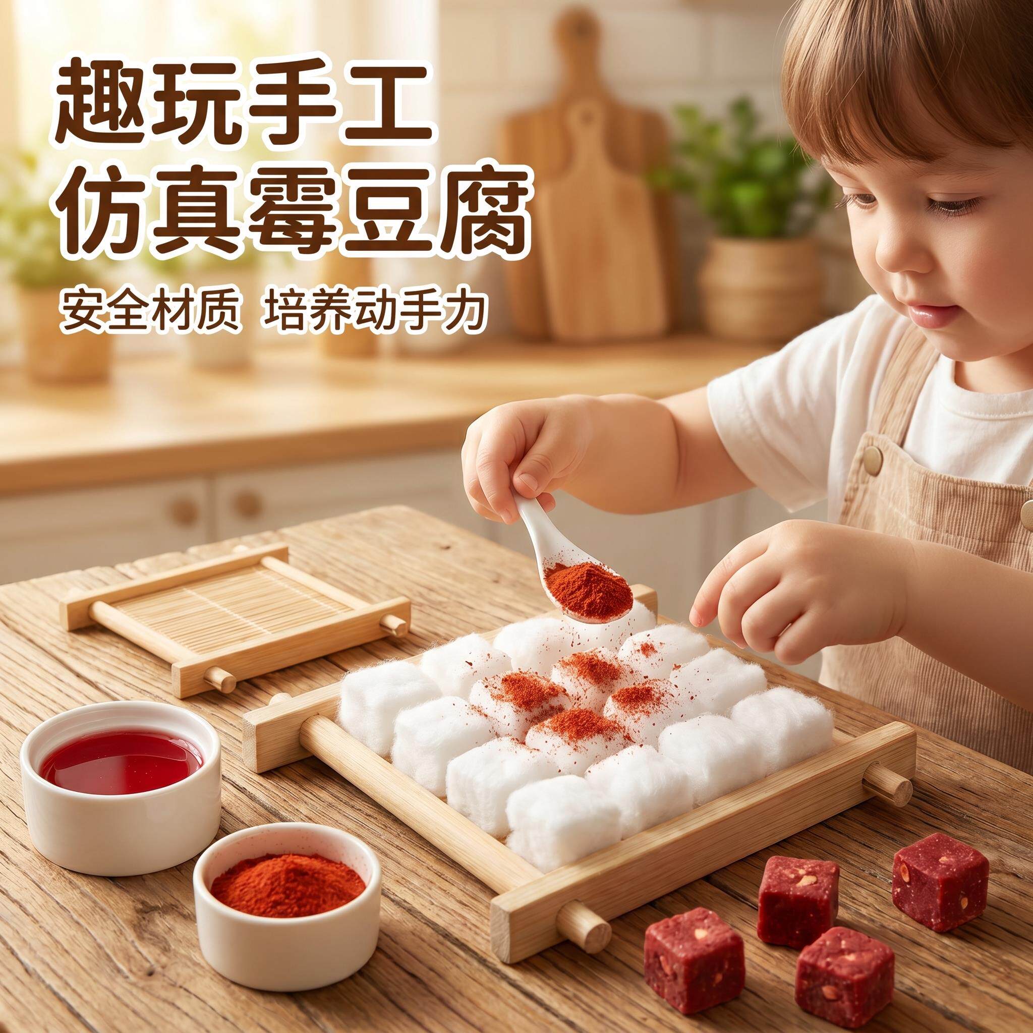 自制霉豆腐玩具男女自嗨解闷手工仿真食物材料包亲子互动益智游戏