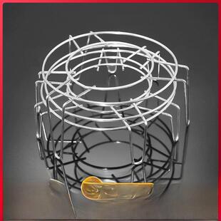 不锈钢蒸架蒸菜三脚支架电饭煲蒸笼三角架隔水锅圆形蒸饭架子蒸菜