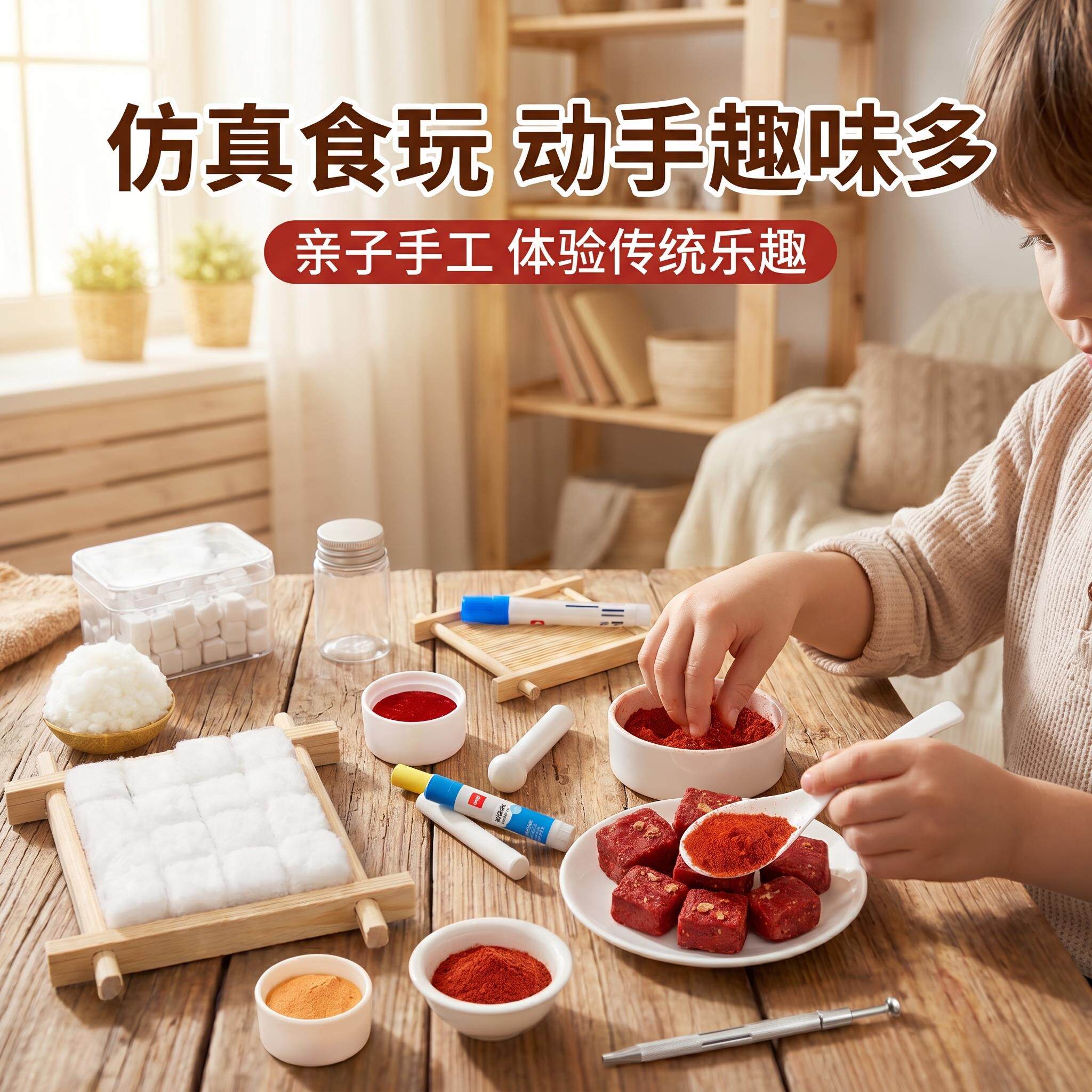 霉豆腐仿真玩具男女益智仿真食物材料包新款小朋友过家家解闷游戏