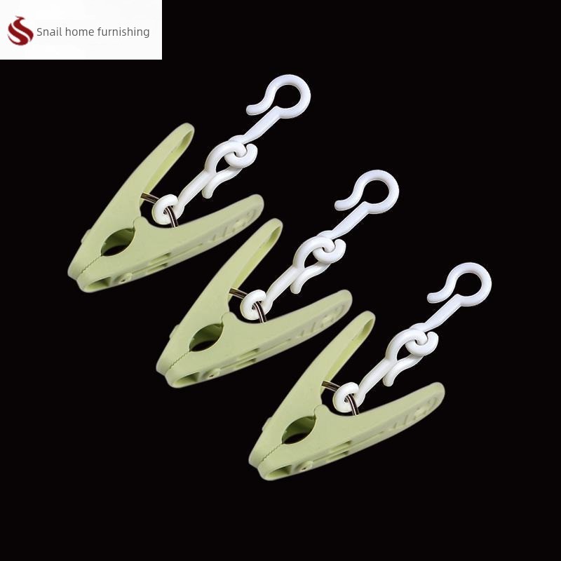 S钩圆盘塑料晾衣夹晾晒夹家用衣服夹子替换防风晾衣架袜架内衣夹