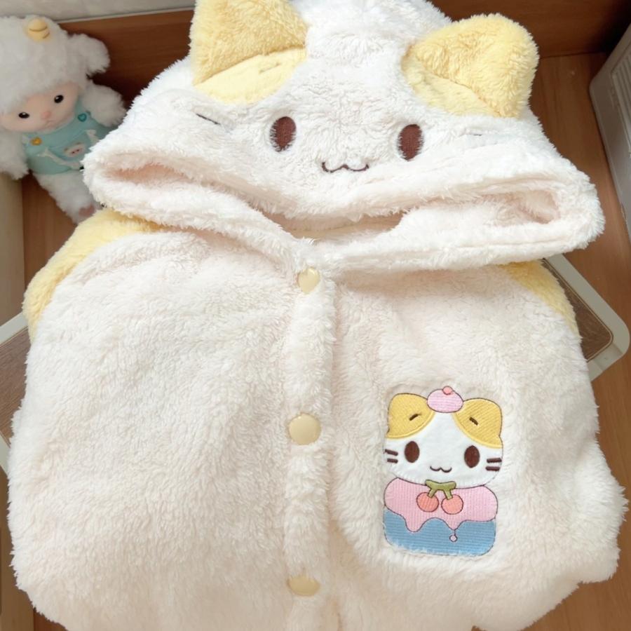 家居服女珊瑚绒可爱卡通睡袍