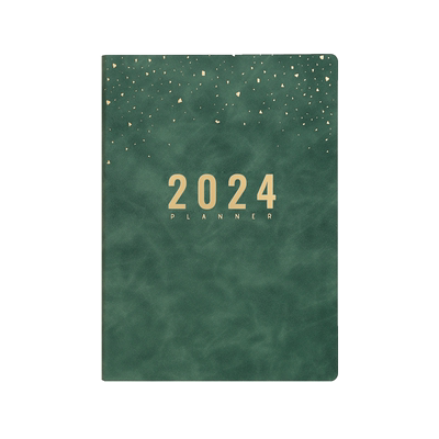 PU革日程本B5大号加厚缺口式索引