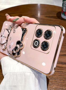 适用一加10pro手机壳1加10por保护硅胶套5G全包防摔NE2210软壳oneplus外壳创意个性十女10p可爱ins带镜子支架