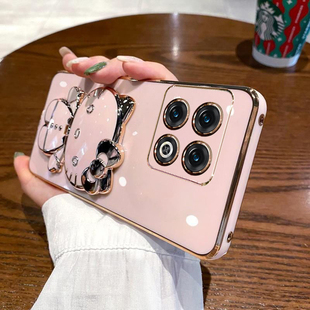適用一加10pro手機殼1加10por保護硅膠套5G全包防摔NE2210軟殼oneplus外殼創(chuàng)意個性 十女10p可愛ins帶鏡子支架
