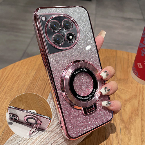 适用一加Ace3闪粉带支架保护套