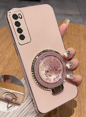 适用华为nova7手机壳n7pro保护nove7se硅胶套JEF一AN00全包JER防摔软壳note带支架es女10高级感por新款5g流沙