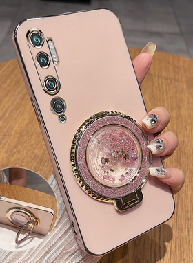 适用小米cc9pro手机壳micc9por保护硅胶套c9全包防摔mi软壳c99创意mlcc曲面屏9p尊享女流沙带支架新款流沙ins