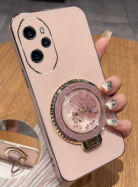 适用华为荣耀100手机壳honor100pro保护硅胶套MAA一AN00全包防摔10软壳por女pr0带支架新款高级感p流沙高颜值