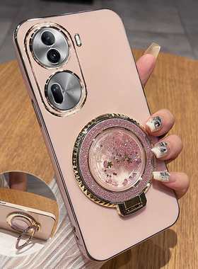 适用opporeno11手机壳reno11pro保护oppo硅胶套5G镜头全包防摔PJH110软壳por女115g带支架reon新款PJJ高级感p