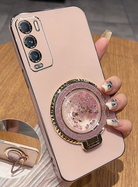 适用realmeGT大师探索版手机壳真我GT保护硅胶套RMX3366全包3361防摔oppo软realme旅行箱带支架女高级感流沙i