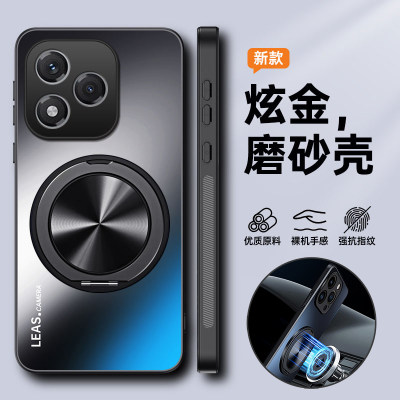 适用华为荣耀400lite手机壳honor400pro香港海外版保护套5g全包防摔磨砂硬壳带支架磁吸新款男女国际超薄外壳