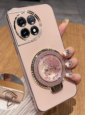 适用一加11手机壳1加11保护硅胶套镜头全包防摔PHB110软壳oneplus创意十一后外壳pro女115g带支架高级感流沙