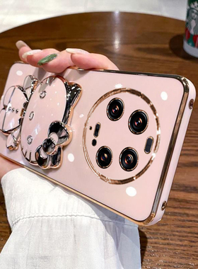 适用于小米13ultra手机壳xiaomi13ultar保护硅胶套全包防摔mi软壳13u创意uitra女utral带镜子支架可爱卡通ins