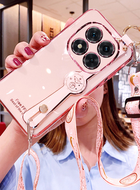 适用于红米note14pro十手机壳小米redminote14por腕带保护硅胶套5g斜挎挂绳全包防摔软壳redmi女加145g可背带