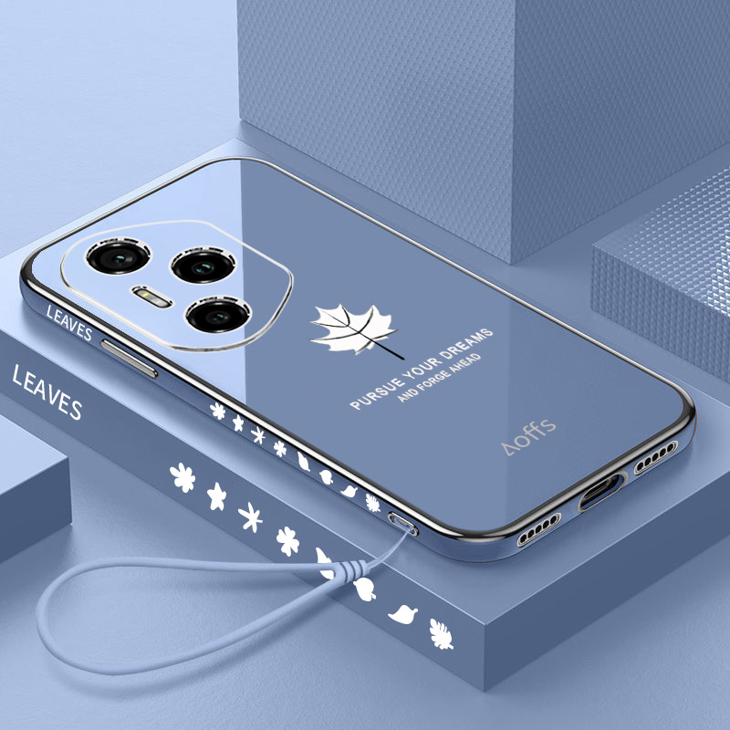 创意枫叶◆轻奢电镀◆孔位精准◆裸机手感