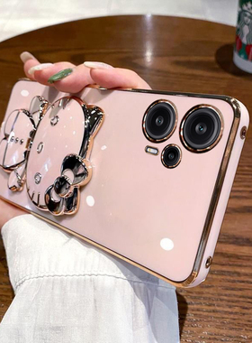 适用于红米note12turbo手机壳小米noto12trubo保护硅胶套全包防摔软壳redminote可爱t创意redmi女镜子带支架n