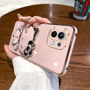 适用于小米11青春版手机壳mi11LE活力板保护5G硅胶套xiaomi全包防摔lite软壳m11女创意十一可爱带镜子ne支架