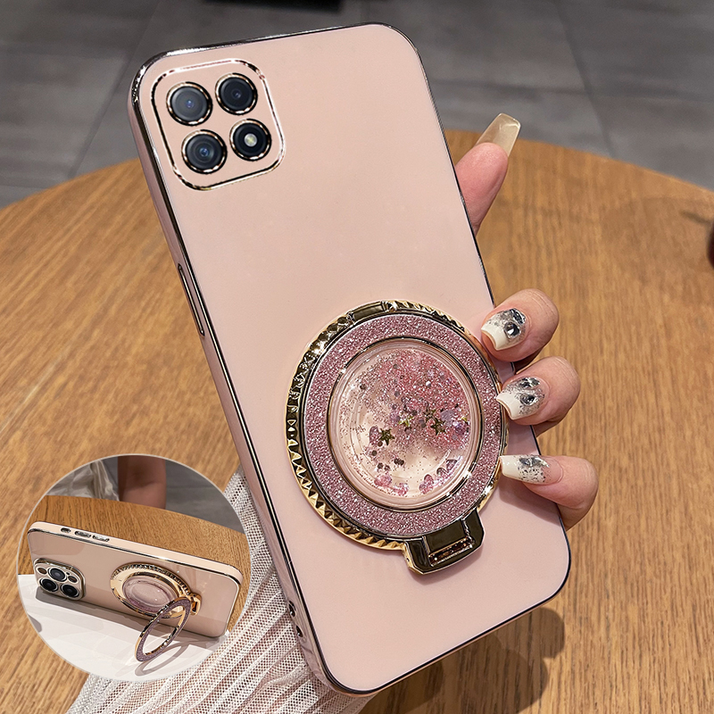 OPPOA72软胶带流沙支架保护套