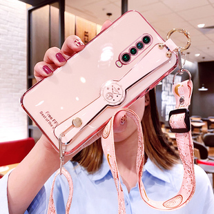 适用于红米K30手机壳小米redmik30i腕带斜挎挂绳保护硅胶套k305g极速版 5G全包speed防摔软壳i5g女redmi可背带