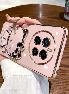 适用真我gt5pro手机壳realmeGT5por保护硅胶套RMX3888全包防摔软壳oppogt可爱女oppo创意realme带镜子支架tg5