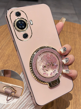 适用华为nova12活力版手机壳nove12保护硅胶套FIN一AL60a摄像镜头全包BLK防摔00软壳note女板新款ins风流沙带