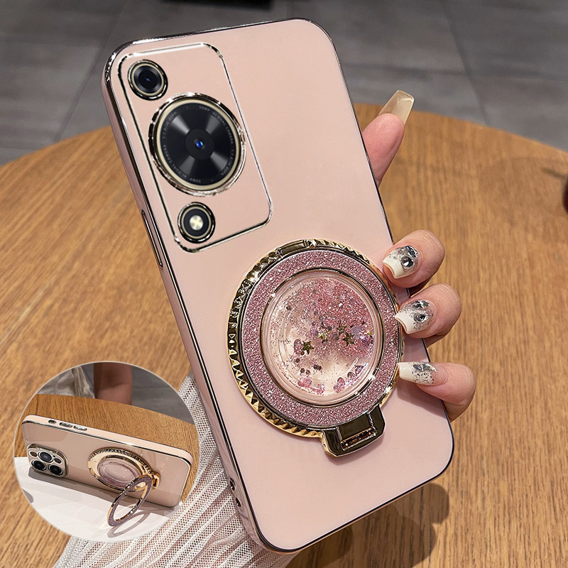 华为畅享70带流沙支架保护套