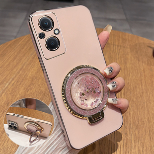 适用oppoA96手机壳oppo保护A96硅胶套5G全包防摔opa软壳PFUM10带支架opopa女965g新款 0pp0高颜值流沙高级感钢