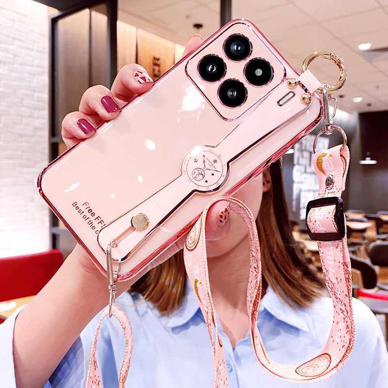 适用小米15spro手机壳xiaomi15pro腕带保护硅胶套spor斜挎挂绳全包防摔15p软15s可背带女十五por新款妈妈创意