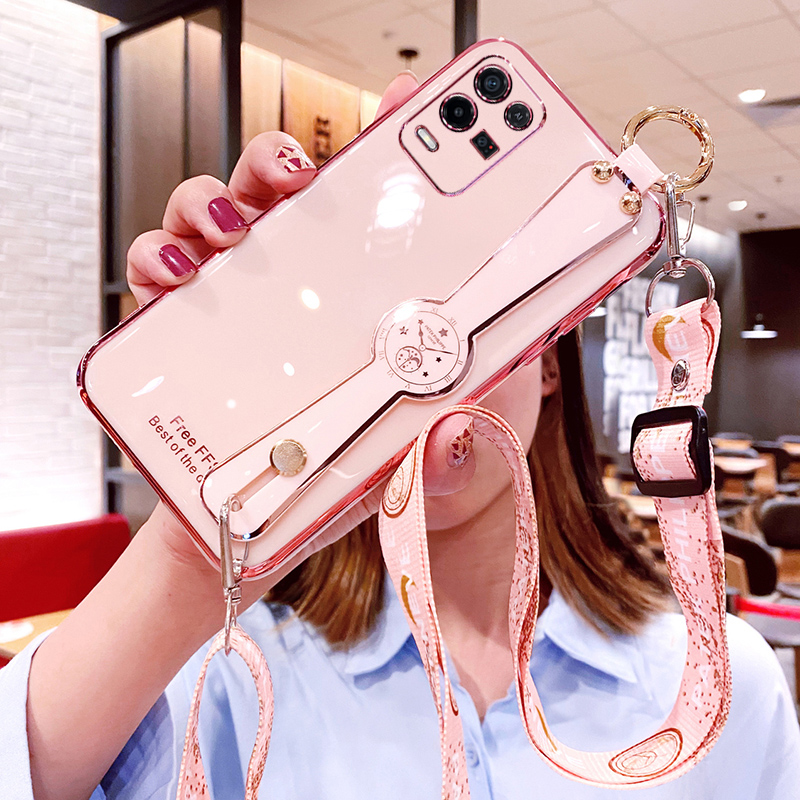 适用oppoK9x手机壳oppo K9x腕带保护硅胶套5G斜挎挂绳opk全包防摔oppk软壳opook外壳oopok女opopk网红x5g创意