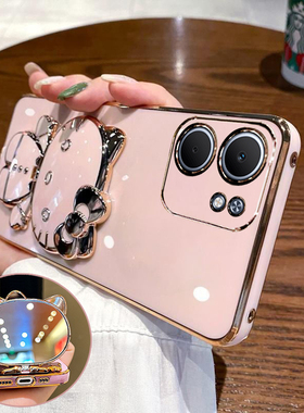 适用oppoA5x手机壳oppoA5m保护A5x硅胶套A5m全包5g防摔PKW110带支架镜子oppo软壳m5g女x5g新款高颜值可爱卡通