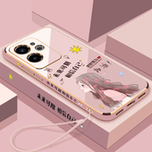 适用真我gt6手机壳realmeGT6保护硅胶套RMX3800镜头全包防摔5G软壳oppogt女TG6创意oppo个性 可爱realme新款 钢