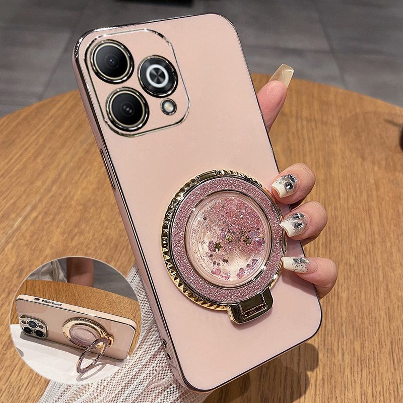 适用华为hi畅享80pro流沙支架壳