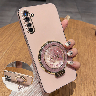 适用oppoK5手机壳oppo保护K5硅胶套PCNMOO全包防摔opopk软壳0PP0女opk带支架PCNM00新款高颜值可爱流沙钢化膜