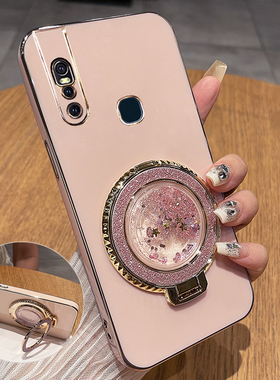 适用vivos1手机壳vivo保护S1pro硅胶套V1831A全包por防摔vos软外壳vovis女v15带支架1832T高级感新款流沙电镀