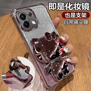 适用oppoK12s手机壳oppo保护K12s硅胶套PLD110自带镜头膜全包气囊防摔透明软5g支架镜子女s5g新款oppopld可爱