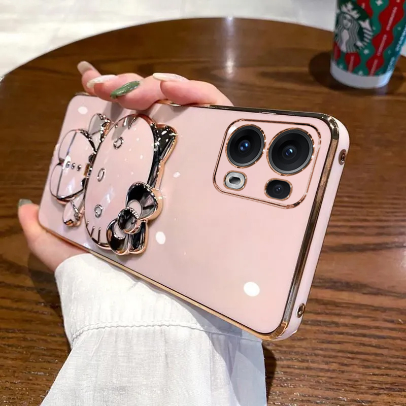适用opporeno13手机壳reno13pro保护oppo硅胶套5g镜头全包防摔PKM110软PKK女0pp0新款reon带支架镜子135g可爱