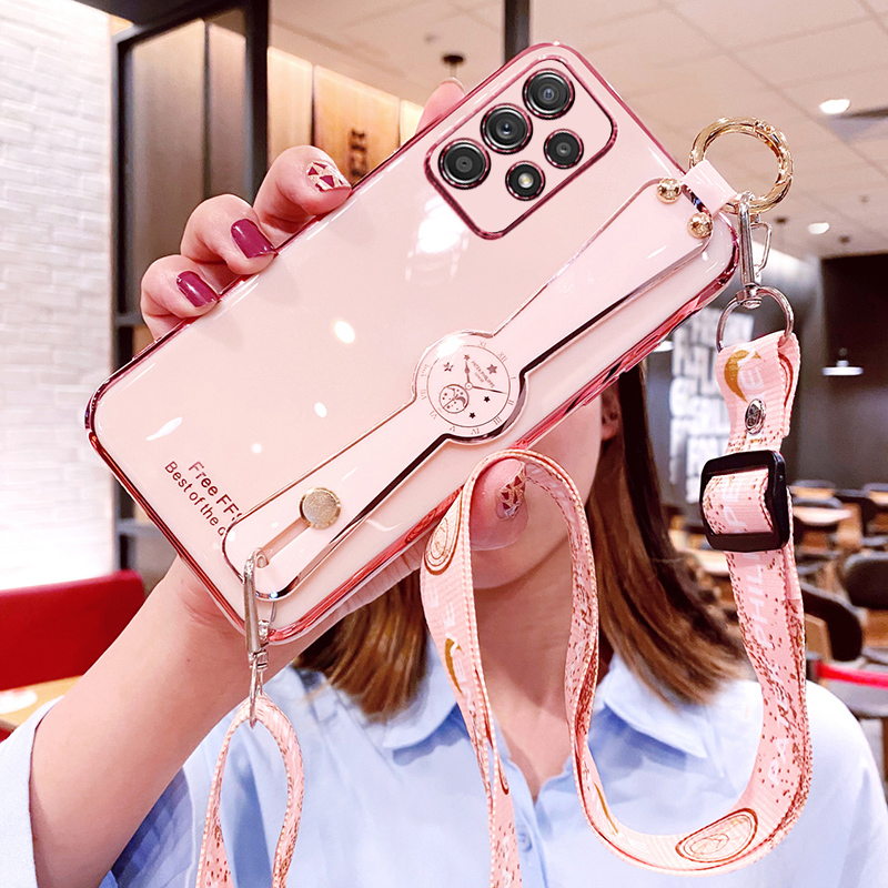 三星A53软胶腕带斜挎挂绳保护套