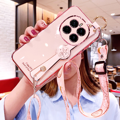 适用华为荣耀magic7手机壳魔术7pro腕带保护硅胶套PTP一AN00斜挎挂绳镜头全包防摔软壳10女60新款可背带妈妈