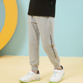 绣花运动裤 2024新款 薄款 纯棉夏天防蚊中大童儿童夏裤 男童裤 子长裤