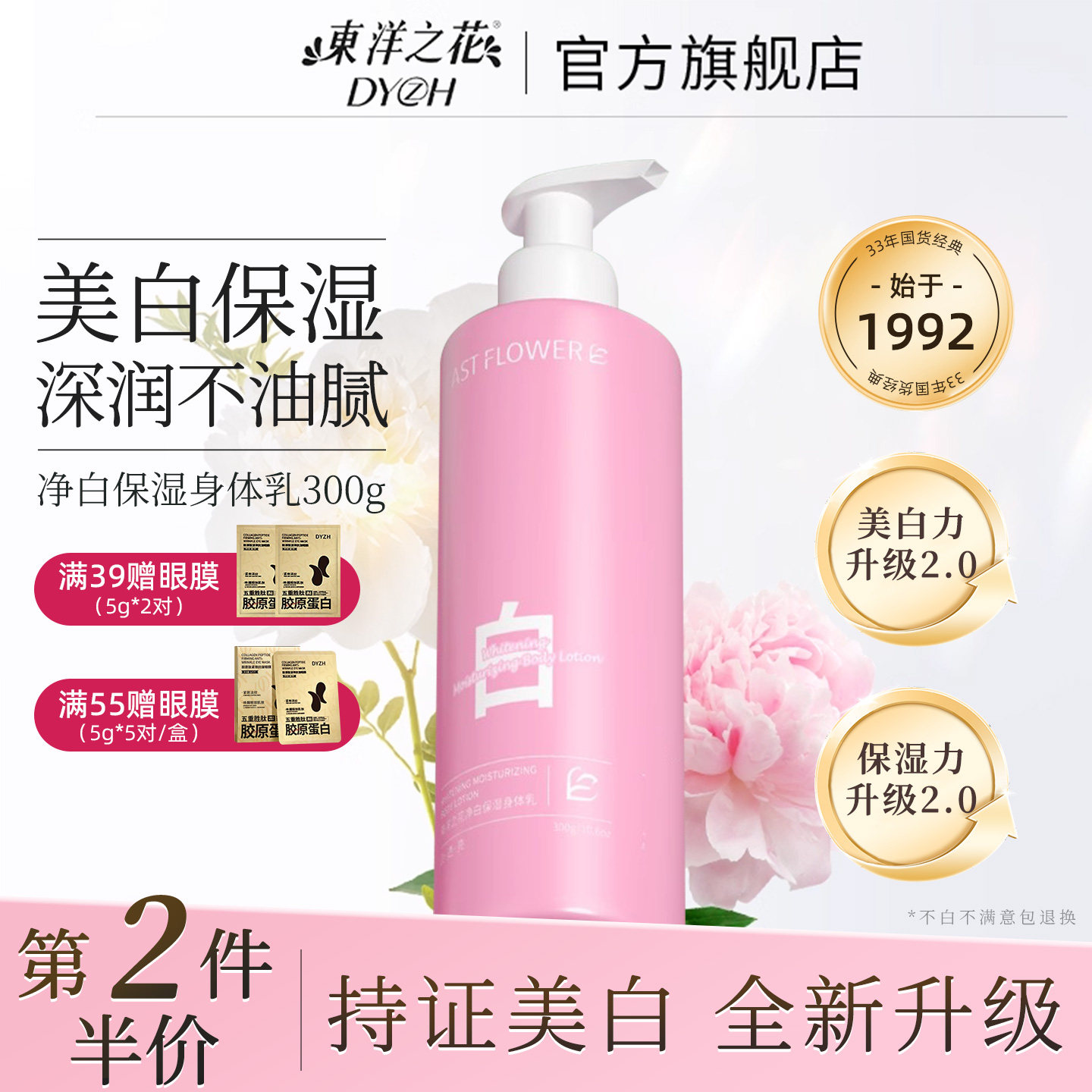 东洋之花身体乳保湿滋润肤乳干燥烟酰胺美白男女士正品官方旗舰店